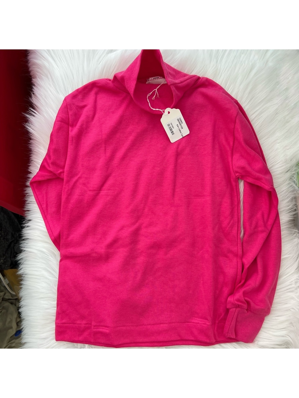 NWT Vintage Obermeyer USA Hot Pink Turtleneck Ski Base Layer Youth S